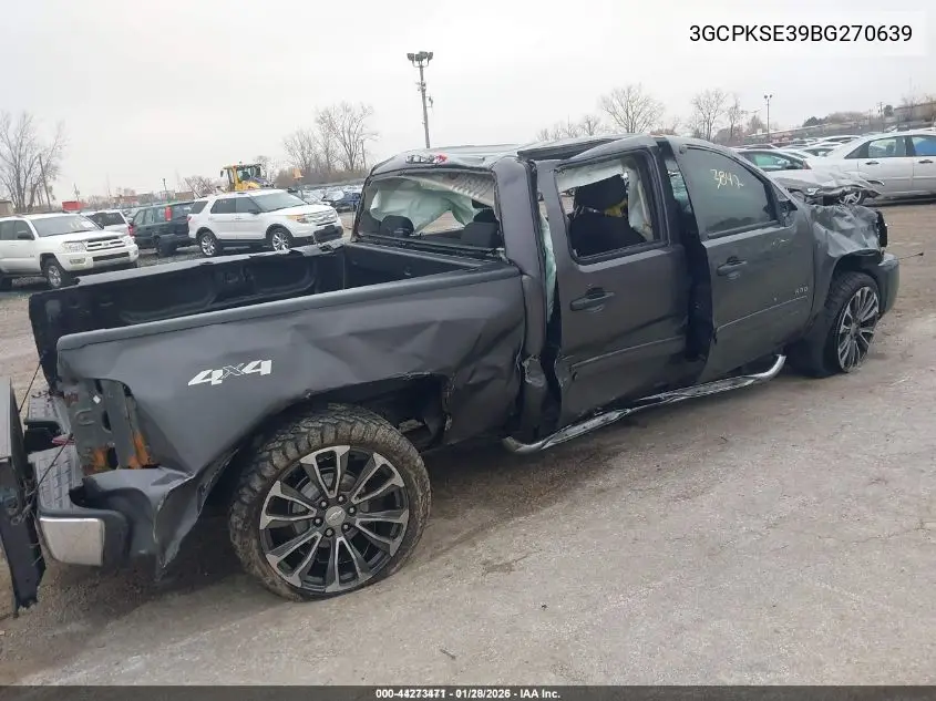 3GCPKSE39BG270639 2011 Chevrolet Silverado 1500 Lt
