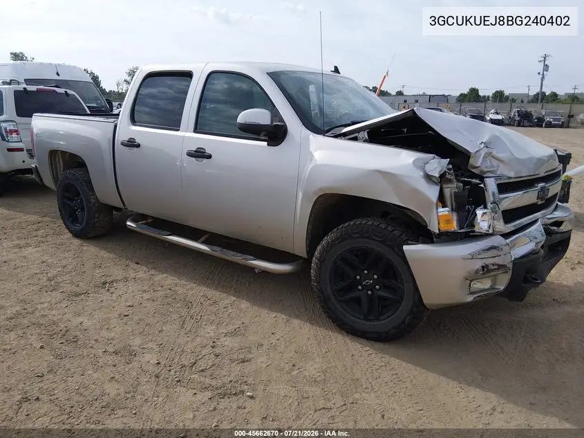 2011 Chevrolet Silverado 1500 Hybrid 2Hy VIN: 3GCUKUEJ8BG240402 Lot: 45662670