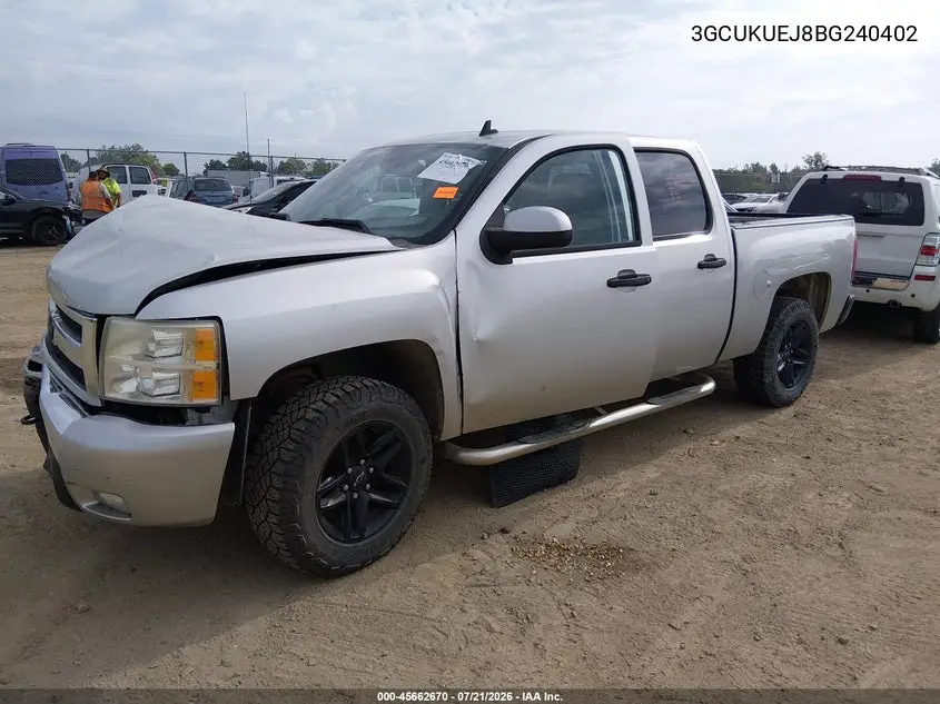 2011 Chevrolet Silverado 1500 Hybrid 2Hy VIN: 3GCUKUEJ8BG240402 Lot: 45662670