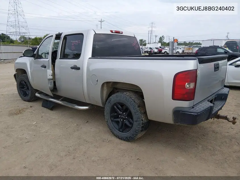 2011 Chevrolet Silverado 1500 Hybrid 2Hy VIN: 3GCUKUEJ8BG240402 Lot: 45662670
