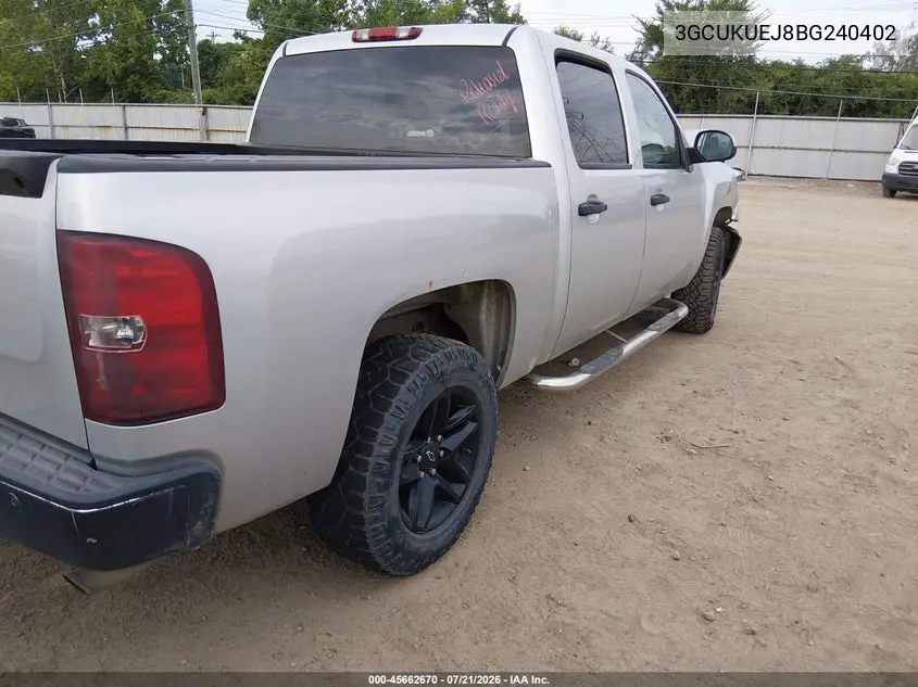 2011 Chevrolet Silverado 1500 Hybrid 2Hy VIN: 3GCUKUEJ8BG240402 Lot: 45662670