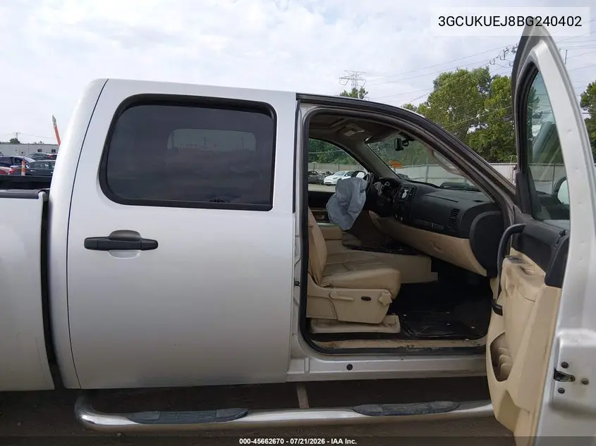 2011 Chevrolet Silverado 1500 Hybrid 2Hy VIN: 3GCUKUEJ8BG240402 Lot: 45662670