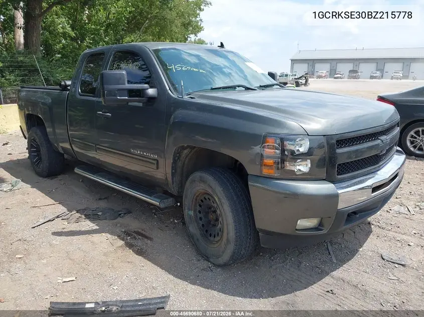 2011 Chevrolet Silverado 1500 Lt VIN: 1GCRKSE30BZ215778 Lot: 45690680