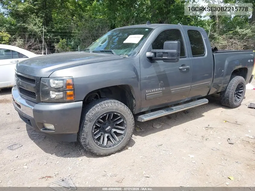 2011 Chevrolet Silverado 1500 Lt VIN: 1GCRKSE30BZ215778 Lot: 45690680