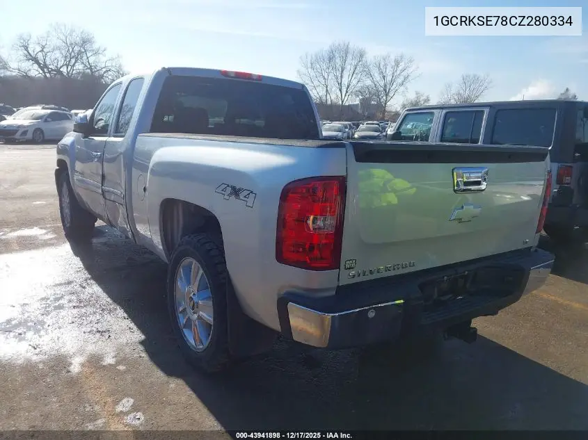 1GCRKSE78CZ280334 2012 Chevrolet Silverado 1500 Lt