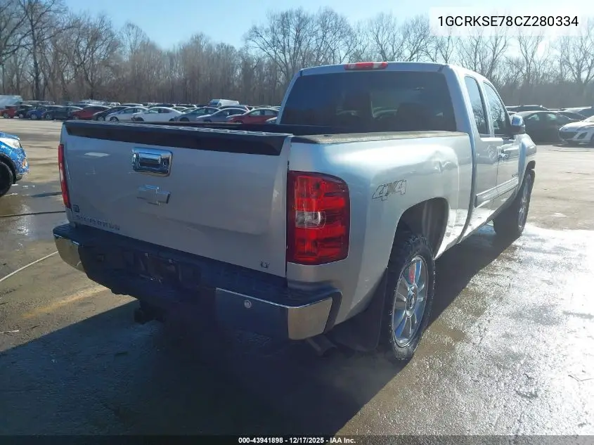 1GCRKSE78CZ280334 2012 Chevrolet Silverado 1500 Lt