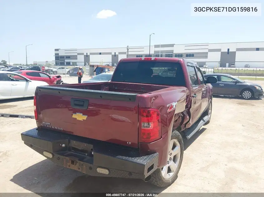 2013 Chevrolet Silverado 1500 Lt VIN: 3GCPKSE71DG159816 Lot: 45687747