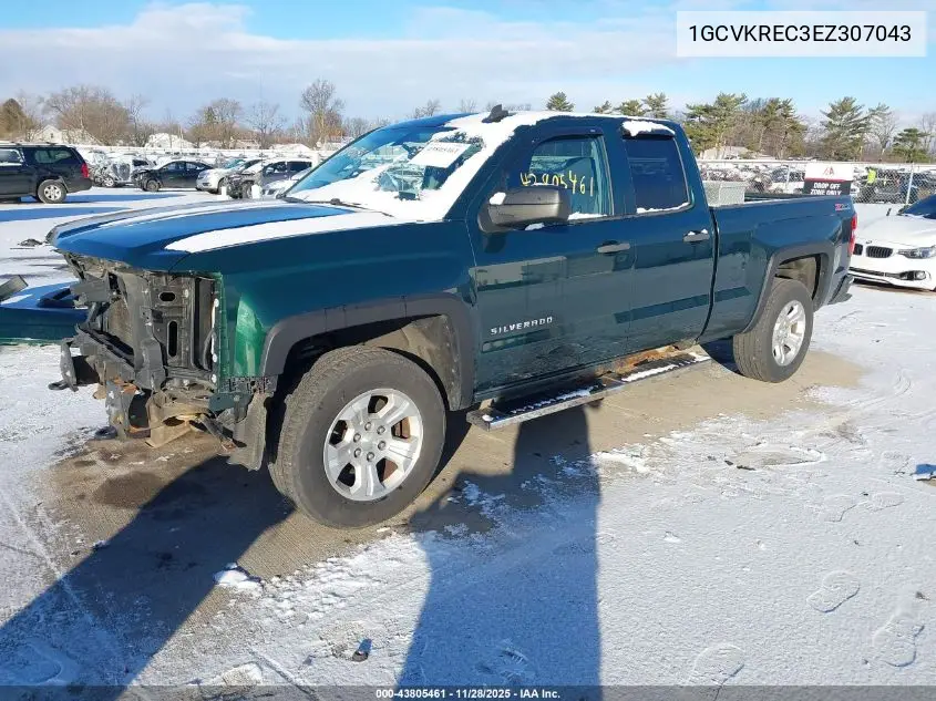 1GCVKREC3EZ307043 2014 Chevrolet Silverado 1500 2Lt