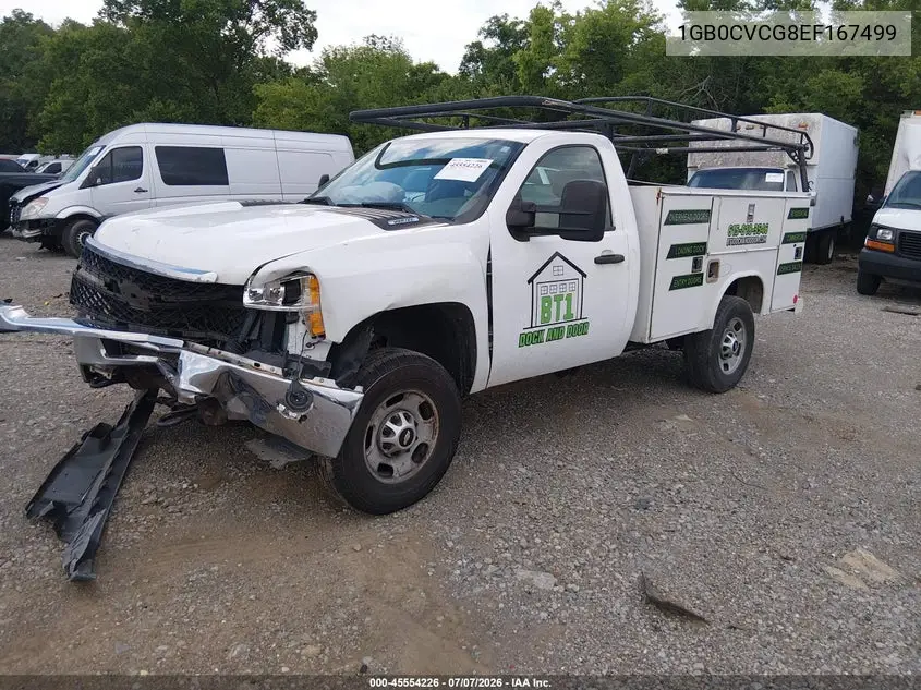 2014 Chevrolet Silverado 2500Hd Work Truck VIN: 1GB0CVCG8EF167499 Lot: 45554226
