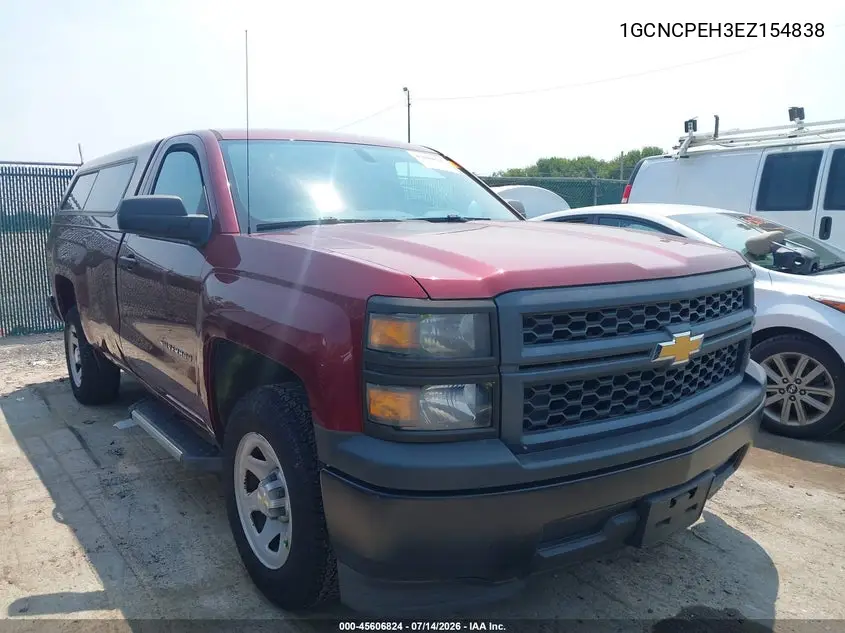 2014 Chevrolet Silverado 1500 Work Truck VIN: 1GCNCPEH3EZ154838 Lot: 45606824