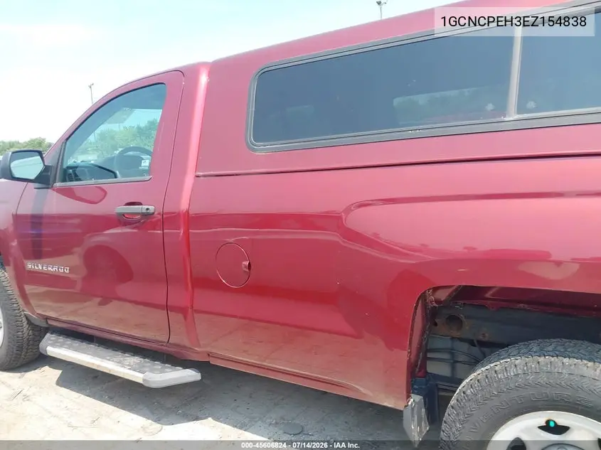 2014 Chevrolet Silverado 1500 Work Truck VIN: 1GCNCPEH3EZ154838 Lot: 45606824
