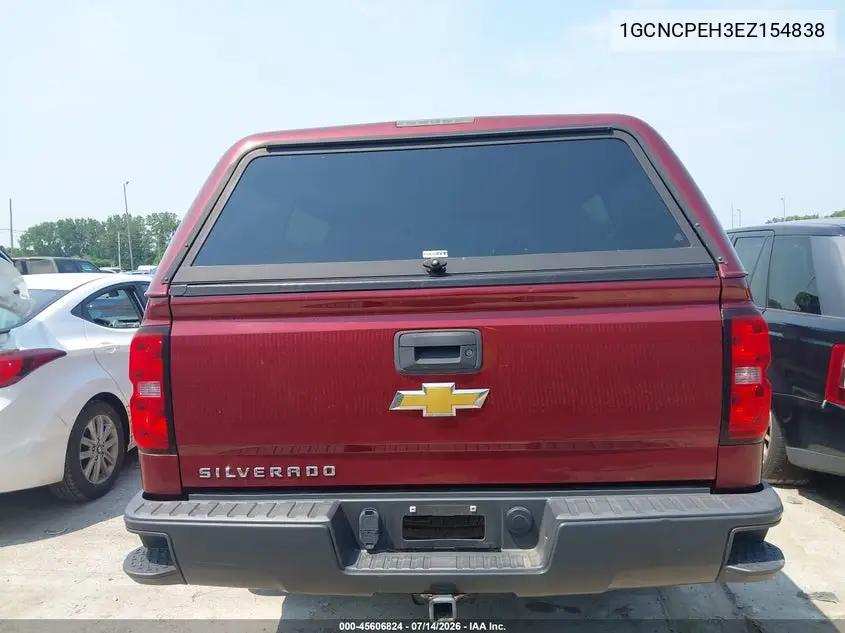 2014 Chevrolet Silverado 1500 Work Truck VIN: 1GCNCPEH3EZ154838 Lot: 45606824