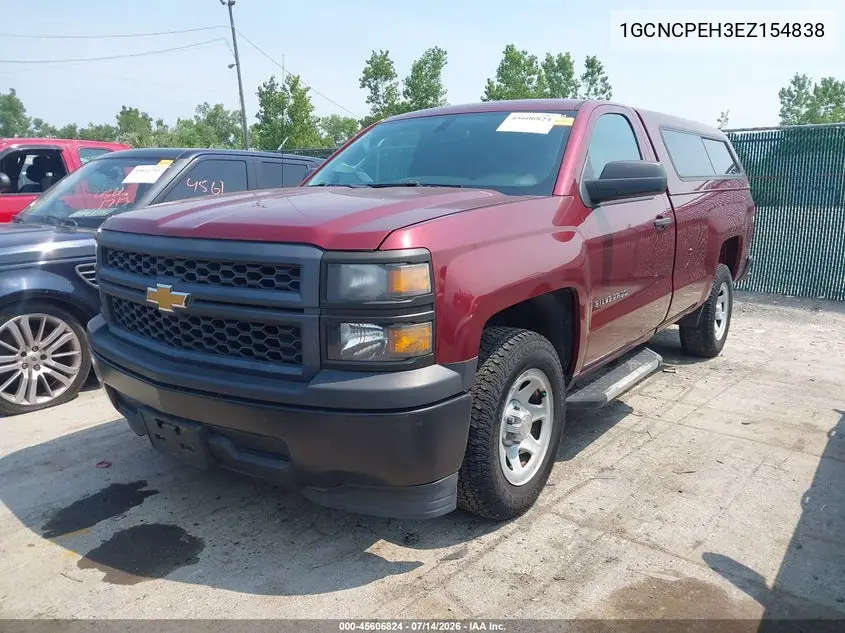 2014 Chevrolet Silverado 1500 Work Truck VIN: 1GCNCPEH3EZ154838 Lot: 45606824