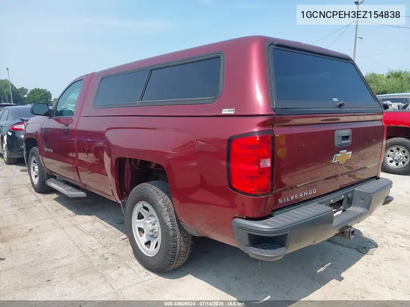 2014 Chevrolet Silverado 1500 Work Truck VIN: 1GCNCPEH3EZ154838 Lot: 45606824