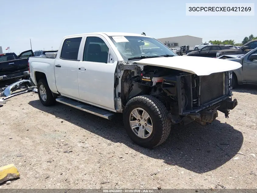 2014 Chevrolet Silverado 1500 Lt VIN: 3GCPCRECXEG421269 Lot: 45660481