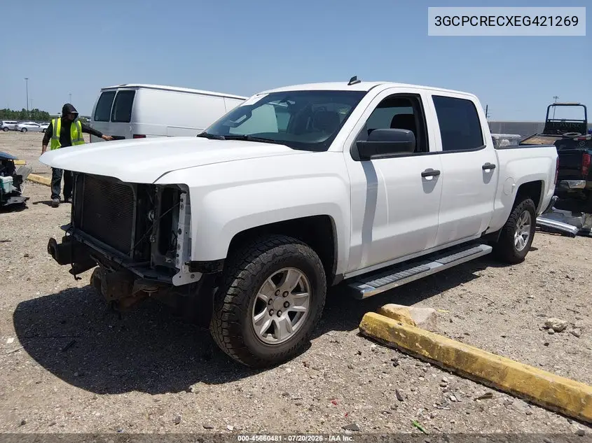 2014 Chevrolet Silverado 1500 Lt VIN: 3GCPCRECXEG421269 Lot: 45660481