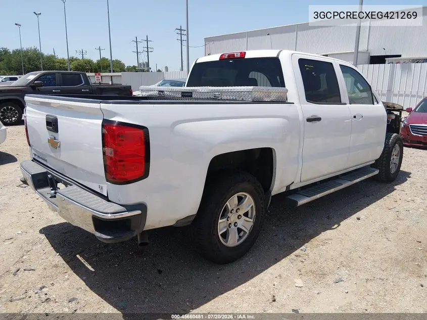 2014 Chevrolet Silverado 1500 Lt VIN: 3GCPCRECXEG421269 Lot: 45660481