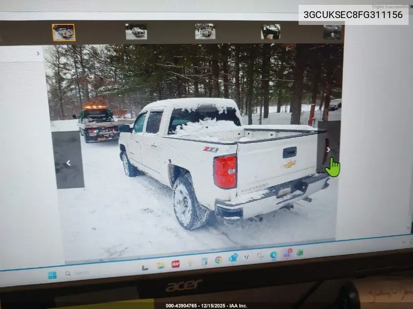 3GCUKSEC8FG311156 2015 Chevrolet Silverado 1500 1Lz/2Lz