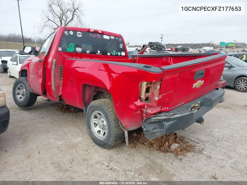 1GCNCPECXFZ177653 2015 Chevrolet Silverado 1500 Wt