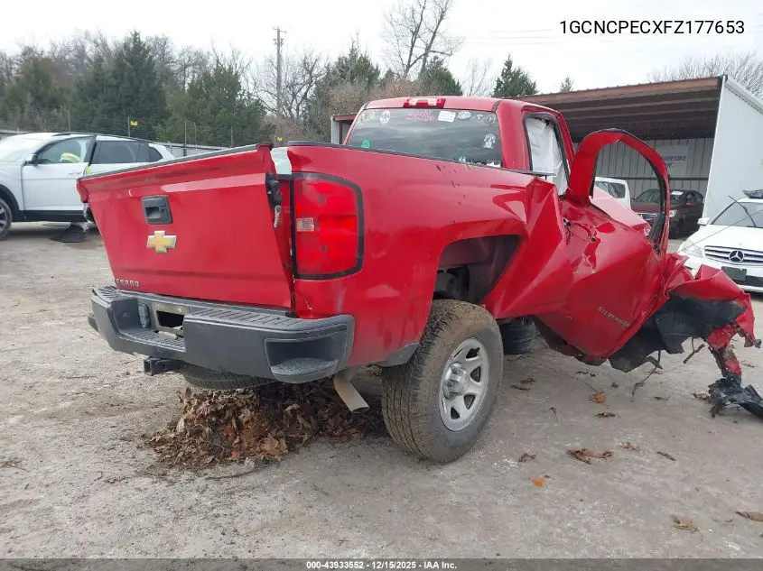 1GCNCPECXFZ177653 2015 Chevrolet Silverado 1500 Wt