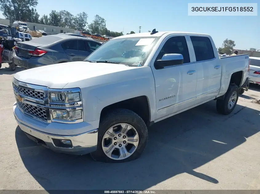 2015 Chevrolet Silverado 1500 Ltz VIN: 3GCUKSEJ1FG518552 Lot: 45597883