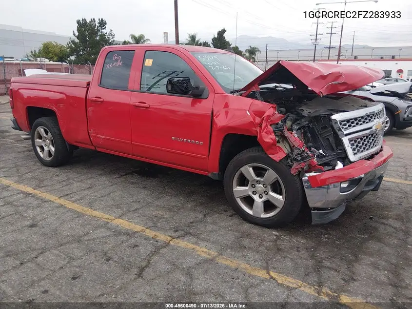 2015 Chevrolet Silverado 1500 Lt VIN: 1GCRCREC2FZ283933 Lot: 45600490