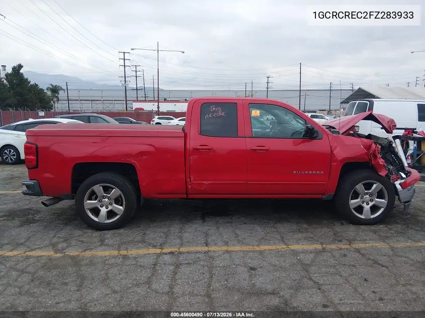 2015 Chevrolet Silverado 1500 Lt VIN: 1GCRCREC2FZ283933 Lot: 45600490