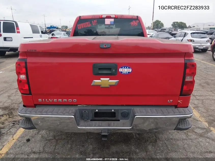 2015 Chevrolet Silverado 1500 Lt VIN: 1GCRCREC2FZ283933 Lot: 45600490
