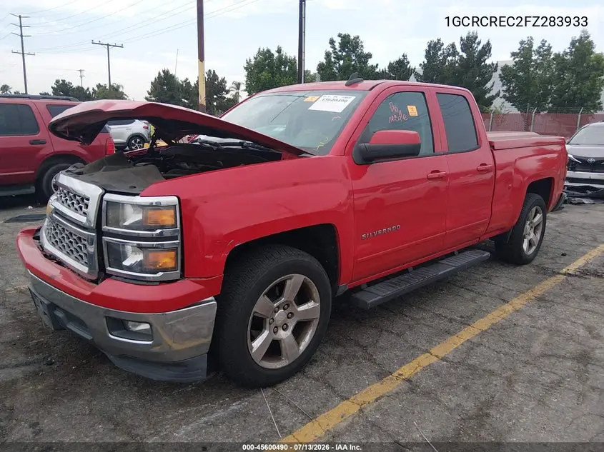 2015 Chevrolet Silverado 1500 Lt VIN: 1GCRCREC2FZ283933 Lot: 45600490