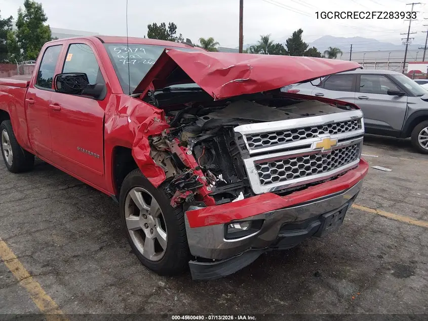2015 Chevrolet Silverado 1500 Lt VIN: 1GCRCREC2FZ283933 Lot: 45600490