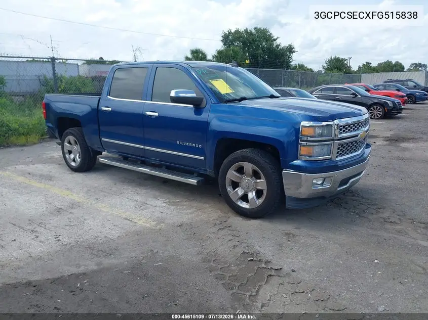 2015 Chevrolet Silverado 1500 Ltz VIN: 3GCPCSECXFG515838 Lot: 45615109