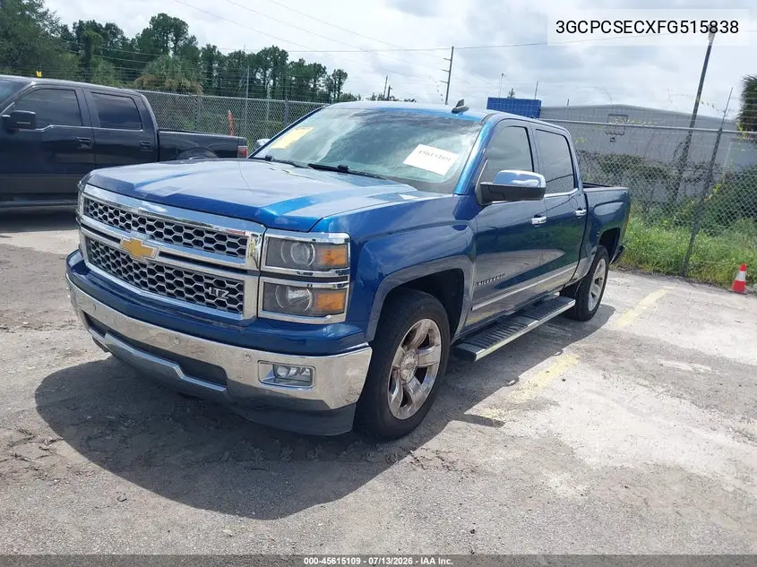 2015 Chevrolet Silverado 1500 Ltz VIN: 3GCPCSECXFG515838 Lot: 45615109