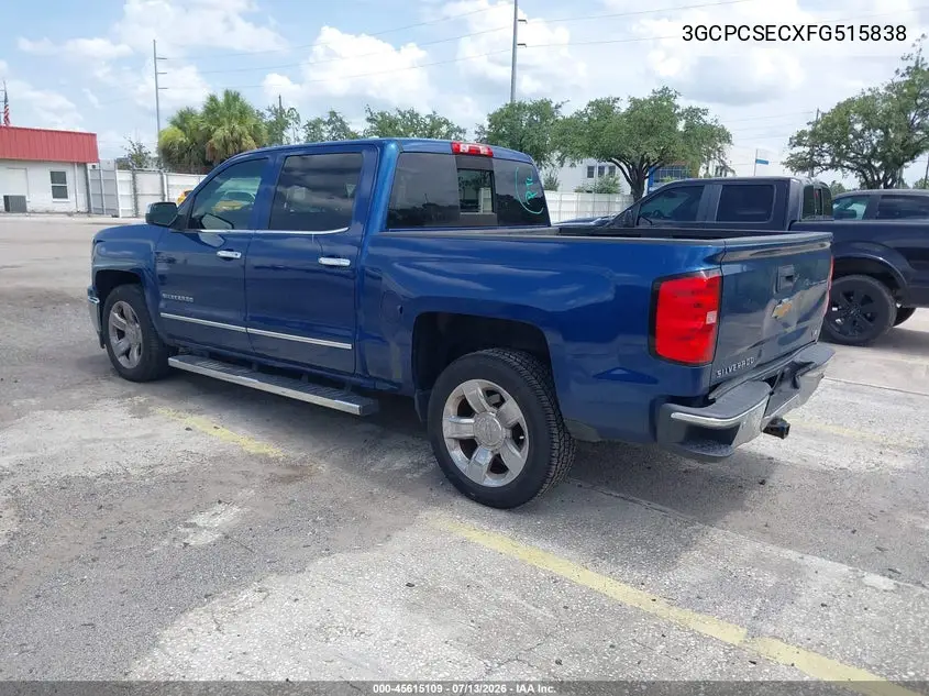 2015 Chevrolet Silverado 1500 Ltz VIN: 3GCPCSECXFG515838 Lot: 45615109