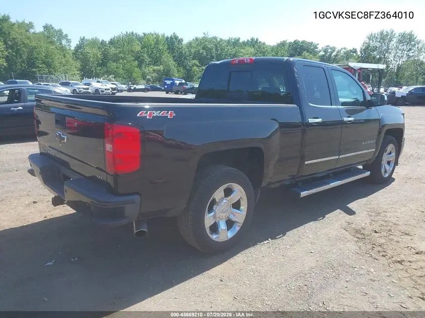 2015 Chevrolet Silverado 1500 Ltz VIN: 1GCVKSEC8FZ364010 Lot: 45669210