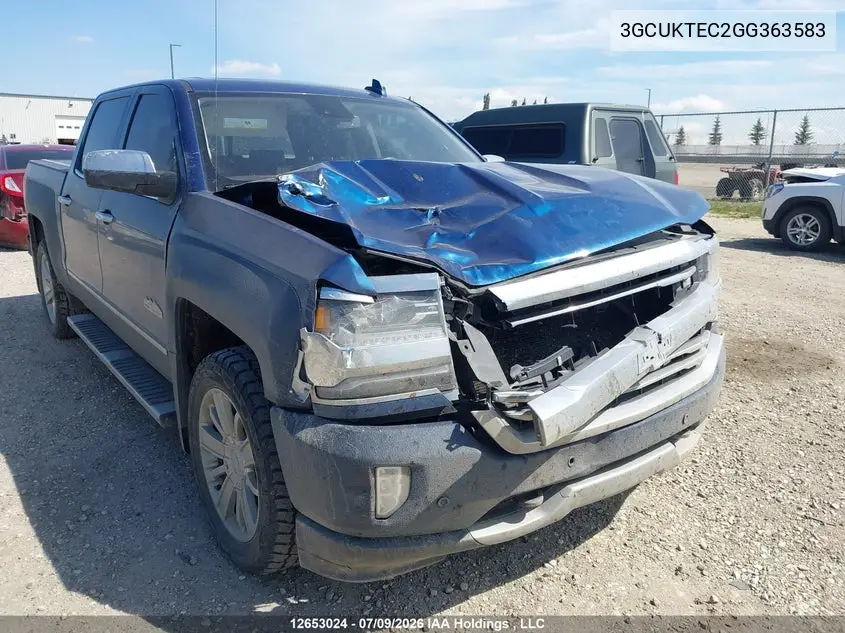 2016 Chevrolet Silverado K1500 High Country VIN: 3GCUKTEC2GG363583 Lot: 12653024