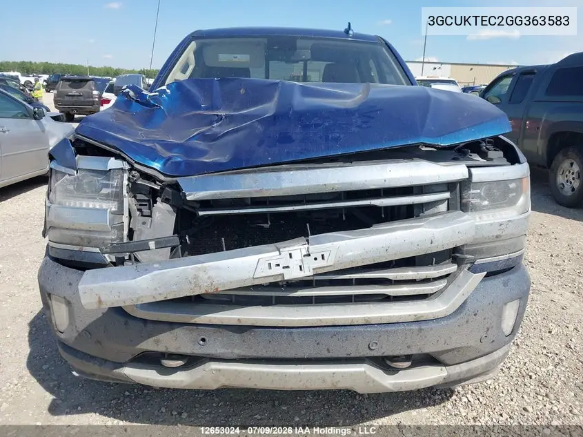 2016 Chevrolet Silverado K1500 High Country VIN: 3GCUKTEC2GG363583 Lot: 12653024