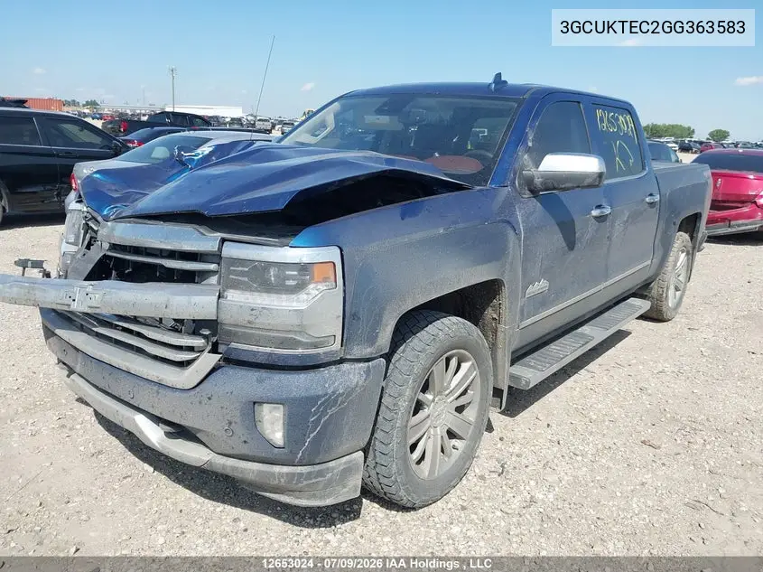2016 Chevrolet Silverado K1500 High Country VIN: 3GCUKTEC2GG363583 Lot: 12653024