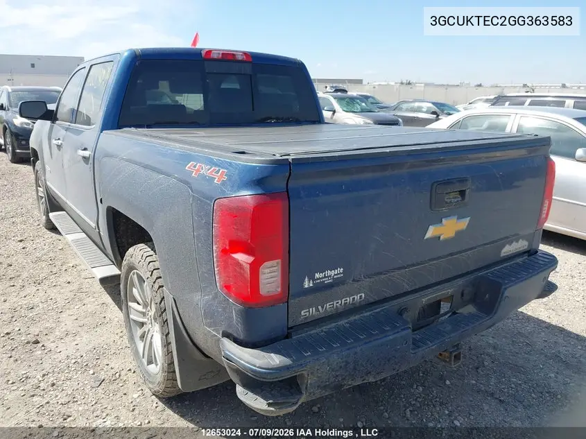 2016 Chevrolet Silverado K1500 High Country VIN: 3GCUKTEC2GG363583 Lot: 12653024