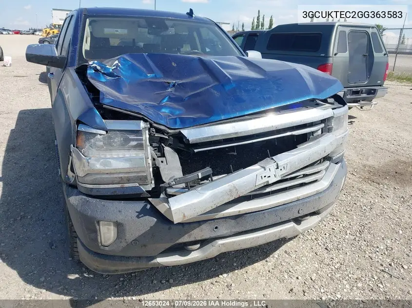 2016 Chevrolet Silverado K1500 High Country VIN: 3GCUKTEC2GG363583 Lot: 12653024