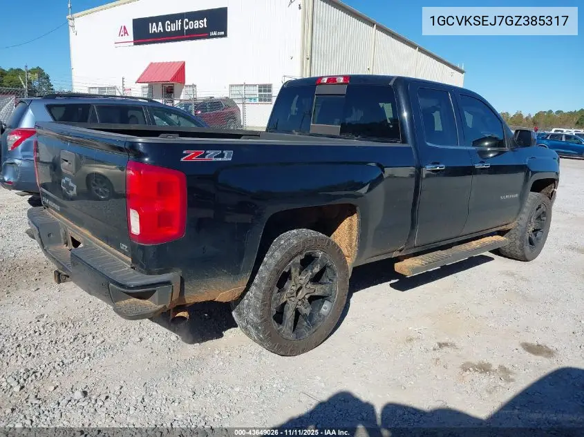 1GCVKSEJ7GZ385317 2016 Chevrolet Silverado 1500 2Lz
