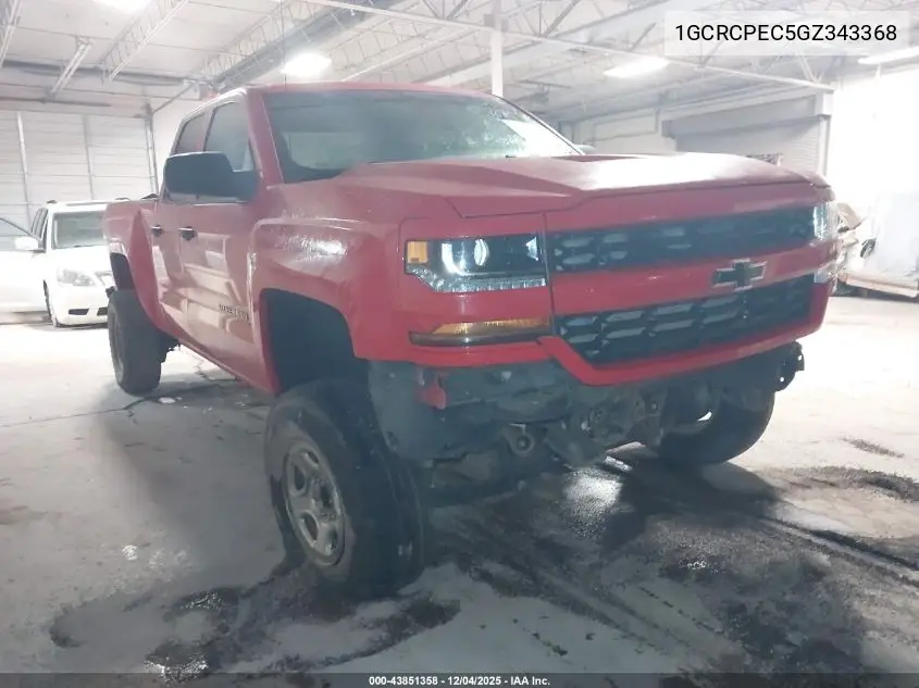 1GCRCPEC5GZ343368 2016 Chevrolet Silverado 1500 Custom
