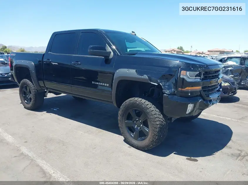 3GCUKREC7GG231616 2016 Chevrolet Silverado 1500 2Lt
