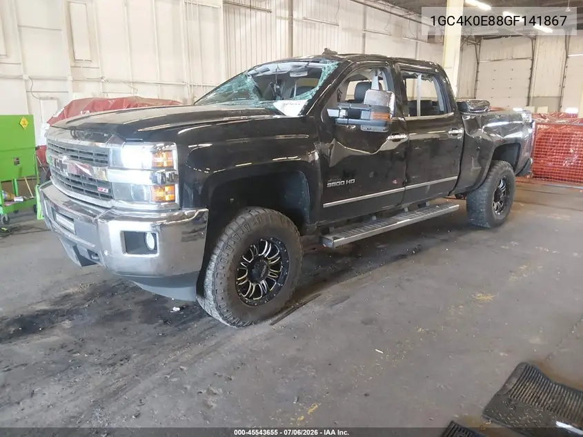2016 Chevrolet Silverado 3500Hd Ltz VIN: 1GC4K0E88GF141867 Lot: 45543655