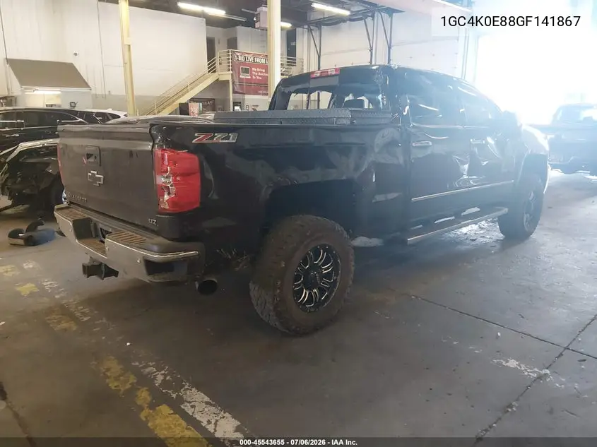 2016 Chevrolet Silverado 3500Hd Ltz VIN: 1GC4K0E88GF141867 Lot: 45543655