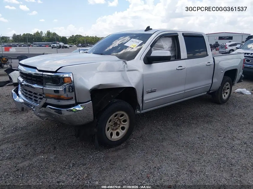 2016 Chevrolet Silverado 1500 Lt VIN: 3GCPCREC0GG361537 Lot: 45627038