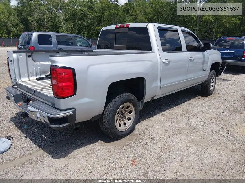 2016 Chevrolet Silverado 1500 Lt VIN: 3GCPCREC0GG361537 Lot: 45627038