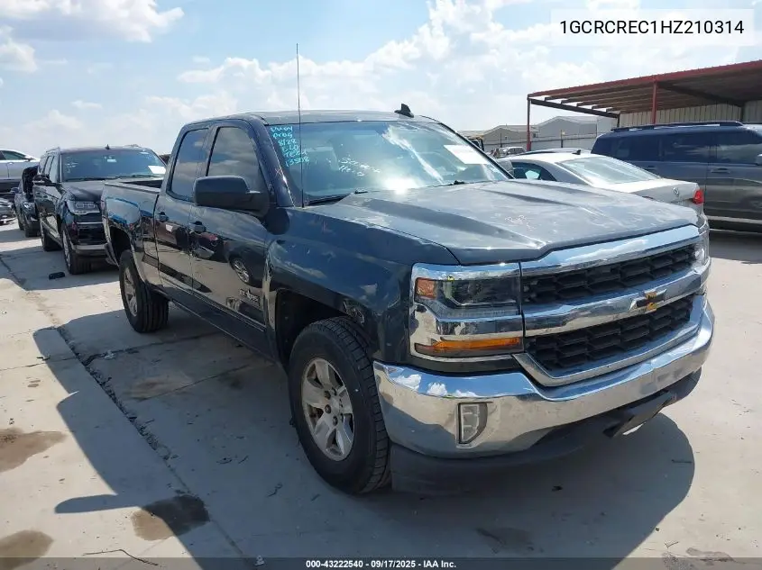 1GCRCREC1HZ210314 2017 Chevrolet Silverado 1500 1Lt