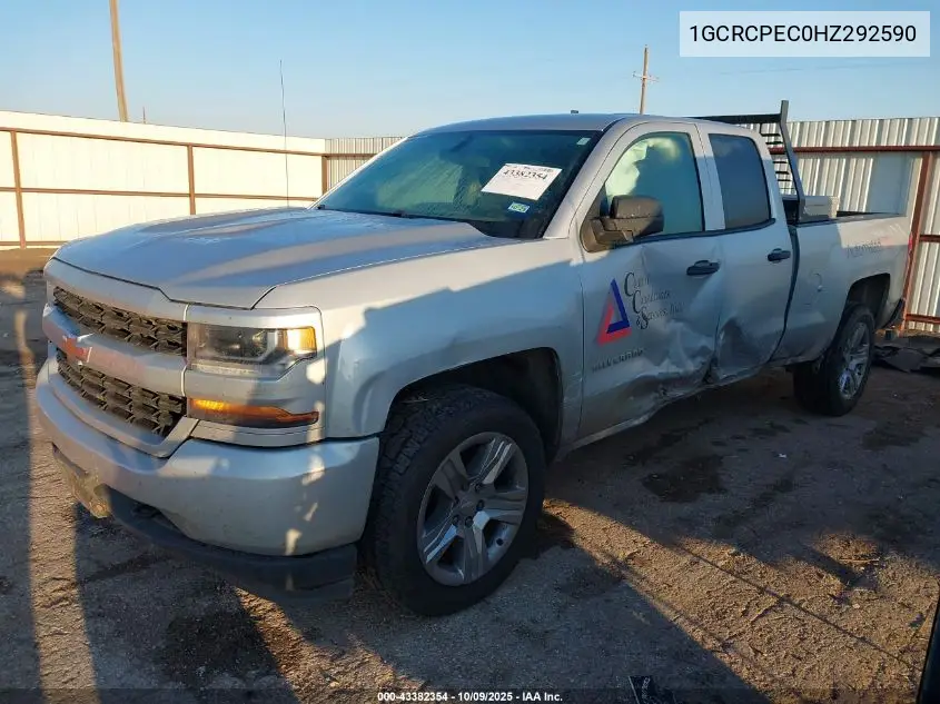 1GCRCPEC0HZ292590 2017 Chevrolet Silverado 1500 Custom