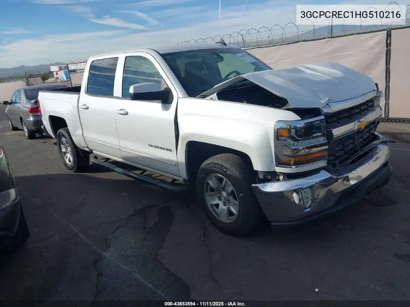 3GCPCREC1HG510216 2017 Chevrolet Silverado 1500 1Lt