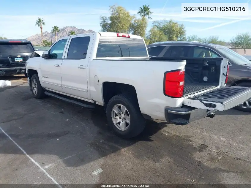 3GCPCREC1HG510216 2017 Chevrolet Silverado 1500 1Lt